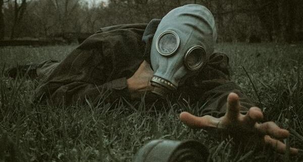 atac atomic, masca de gaze