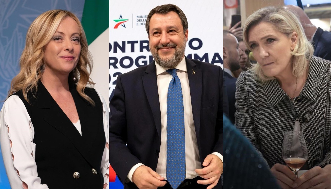 Georgia Meloni contro Matteo Salvini e Marine Le Pen: una divisione politica nata in Italia si estende alla destra populista europea