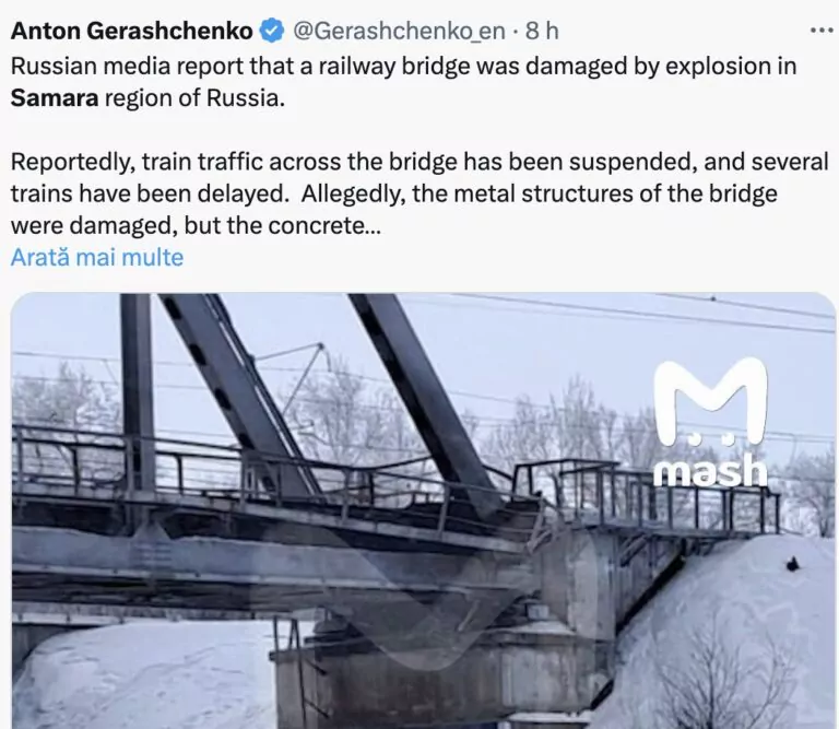 Explozie cale ferata Rusia