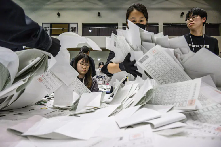 coreea de sud alegeri vot buletine de vot