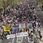 Protest pro palestina Londra
