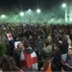 protestatari manifestanti georgia