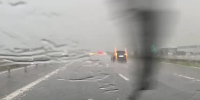 video ploie, grindina Autostrada