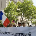 protest franta tibetani